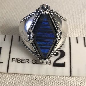 Carolyn Pollack sterling silver labradorite ring